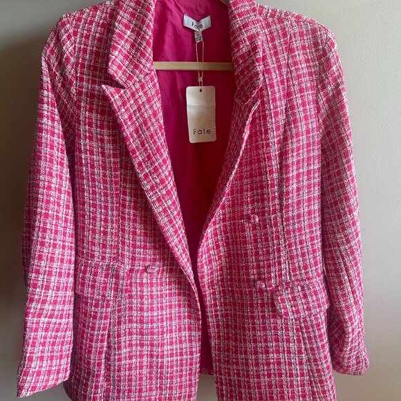 Fate Jackets & Blazers - Fate Pink Oversized Blazer